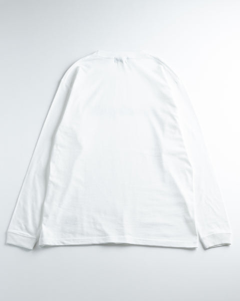マッスルグリル アルファベットロゴ ロングTシャツ・ホワイト